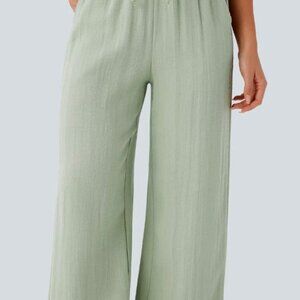 Aqua Zipper Elastic Waist Trouser Pants Zipper Side Women Size Small NWOT